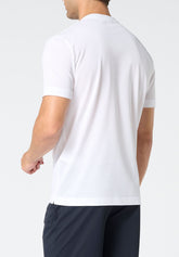 T-Shirt Girocollo in Filo di Scozia Piquet - Bianco - 0020 bianco | Perofil
