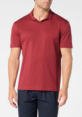 Polo senza bottoni in Filo di Scozia Piquet - Sangria - 1354 sangria | Perofil