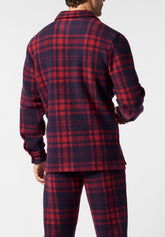Camicia con Bottoni in Pile con Fantasia Check - Fantasia Quadro Cherry - 2506 quadro cherry | Perofil