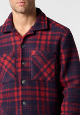 Camicia con Bottoni in Pile con Fantasia Check - Fantasia Quadro Cherry - 2506 quadro cherry | Perofil