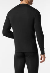 Maglia Girocollo Manica Lunga in Lana Merino e Modal Elasticizzato X-Touch Merino - Nero - 0031 nero | Perofil