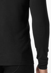 Maglia Manica Lunga Lupetto in Lana Merino e Modal Elasticizzato X-Touch Merino - Nero - 0031 nero | Perofil