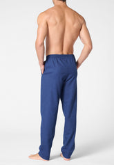 Pantaloni Lunghi in Lino e Cotone - Blu - 0023 blu | Perofil