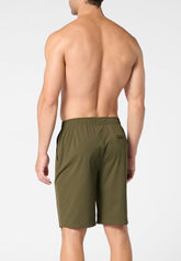 Technical Fabric Non-iron Bermuda Shorts - Botanical Green - 2128 vegetale | Perofil