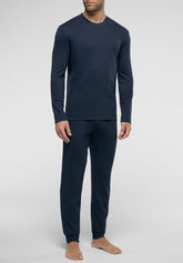 Maglia Manica Lunga in Cotone Invernale Serie Heritage - Blu - 0023 blu | Perofil