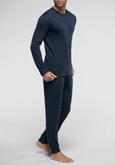 Maglia Manica Lunga in Cotone Invernale Serie Heritage - Blu - 0023 blu | Perofil