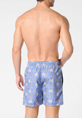 Printed Technical Fabric Swim Boxer - Star Print - S912 stampa stelle | Perofil