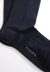 Prince Plus Merino Wool Long Socks - Blue - C008 blu | Perofil