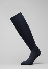 Calza Lunga in Filo di Scozia - Blu - C008 blu | Perofil