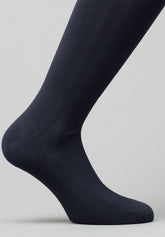 Calza Lunga in Filo di Scozia - Blu - C008 blu | Perofil