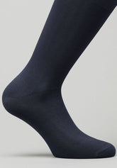Calza Corta in Filo di Scozia - Blu - C008 blu | Perofil