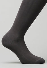 Mak o Cotton Long Socks - Anthracite - C003 antracite | Perofil