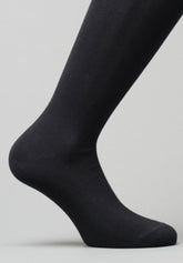 Mak o Cotton Long Socks - Black - C004 nero | Perofil