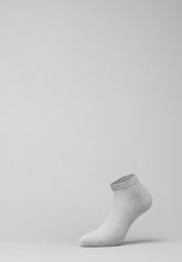 Elasticized Cotton Sneakers - Grey Mélange - C680 grigio melange | Perofil