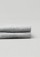 Elasticized Cotton Sneakers - Grey Mélange - C680 grigio melange | Perofil