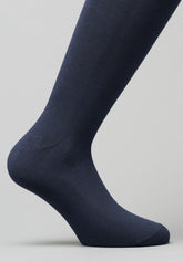 Calza Lunga in Cotone Elasticizzato 4 Seasons - Blu - C008 blu | Perofil