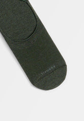 Mercerised Cotton Invisible Socks - Anthracite Mélange - C081 antracite melange | Perofil