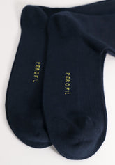 Calze Corte a Coste in Cotone Elasticizzato Rib Cotton Colors Bipack - Nero - C004 nero | Perofil