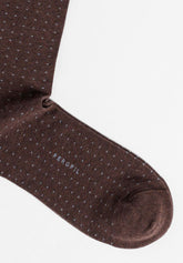 Calza Lunga in Cotone e Cashmere Puntaspillo - Moro - C012 moro | Perofil