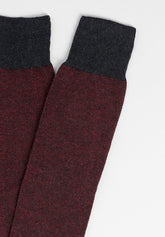 Oxford Cotton and Cashmere Long Socks - Anthracite - C003 antracite | Perofil