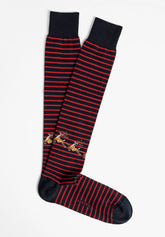 Calza Lunga in Cotone con Fantasia Natalizia - Fantasia Righe - C150 fantasia righe | Perofil