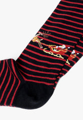 Calza Lunga in Cotone con Fantasia Natalizia - Fantasia Righe - C150 fantasia righe | Perofil
