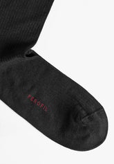 Calza Corta a Coste in Cotone Elasticizzato Bi-Pack - Nero - C004 nero | Perofil