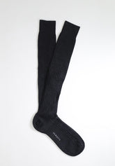 Calza Lunga in Lana Merinos a coste Golden Plus - Grigio Fumo - C325 fumo | Perofil