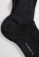 Calza Lunga in Lana Merinos a coste Golden Plus - Grigio Fumo - C325 fumo | Perofil