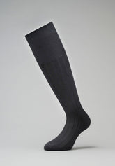 Calza Lunga in Caldo Cotone a coste Soft Plus - Nero - C004 nero | Perofil