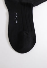 Calza Lunga in Caldo Cotone a coste Soft Plus - Nero - C004 nero | Perofil