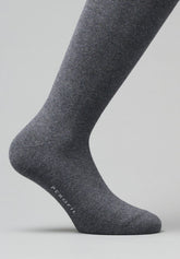 Calza Lunga in Caldo Cotone Winter Plus - Grigio Scuro Melange - C336 grigio mel scuro | Perofil