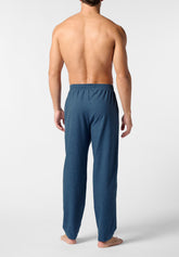 Long Trousers in Warm Flannel - Denim - 2080 denim | Perofil