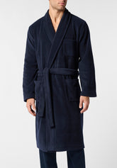 Vestaglia Lunga in Pile - Blu - 4331 blu | Perofil