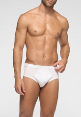 Slip Medio in Filo di Scozia Sportivo - Bianco - 0020 bianco | Perofil