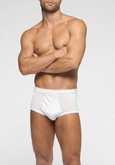 High Briefs Double Mercerized Cotton Canguro - White - 0020 bianco | Perofil