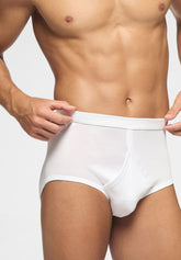 Slip Alto in Filo di Scozia Aperto - Bianco - 0020 bianco | Perofil