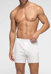 Calzoncino Boxer in Filo di Scozia - Bianco - 0020 bianco | Perofil