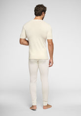 Maglietta Girocollo in Lana e Seta Cammello - Bianco - 0020 bianco | Perofil