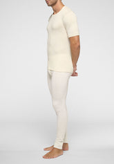 Maglietta Girocollo in Lana e Seta Cammello - Bianco - 0020 bianco | Perofil