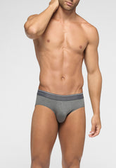 Slip Medio in Cotone elasticizzato 4Seasons - Grigio Scuro Melange - 4020 grigio melange scuro | Perofil