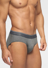 Slip Medio in Cotone elasticizzato 4Seasons - Grigio Scuro Melange - 4020 grigio melange scuro | Perofil