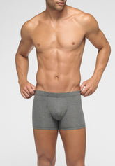 Boxer Parigamba in Cotone elasticizzato 4Seasons - Grigio Scuro Melange - 4020 grigio melange scuro | Perofil