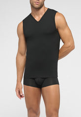 Smanicato Scollo V in Cotone elasticizzato 4Seasons - Nero - 0031 nero | Perofil