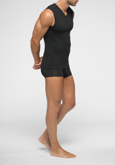 Smanicato Scollo V in Cotone elasticizzato 4Seasons - Nero - 0031 nero | Perofil