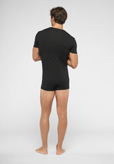 Maglietta Girocollo in Cotone elasticizzato 4Seasons - Nero - 0031 nero | Perofil