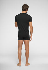 Maglietta Scollo a V in Cotone elasticizzato Match Bipack - Nero - 0031 nero | Perofil