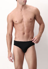 Slip Vita Bassa in Filo di Scozia elasticizzato Active - Nero - 0031 nero | Perofil