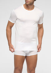 Maglietta Girocollo in Filo di Scozia Active - Bianco - 0020 bianco | Perofil