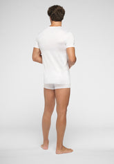 Maglietta Girocollo in Filo di Scozia Active - Bianco - 0020 bianco | Perofil